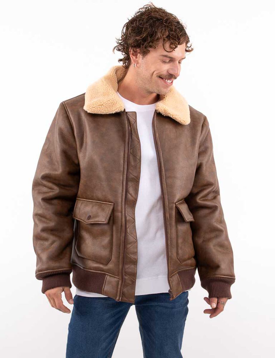 Chaqueta Ecocuero Hombre Zibel
