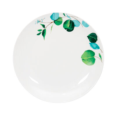 Set Platos Base Doral Flor 4 Piezas Verde