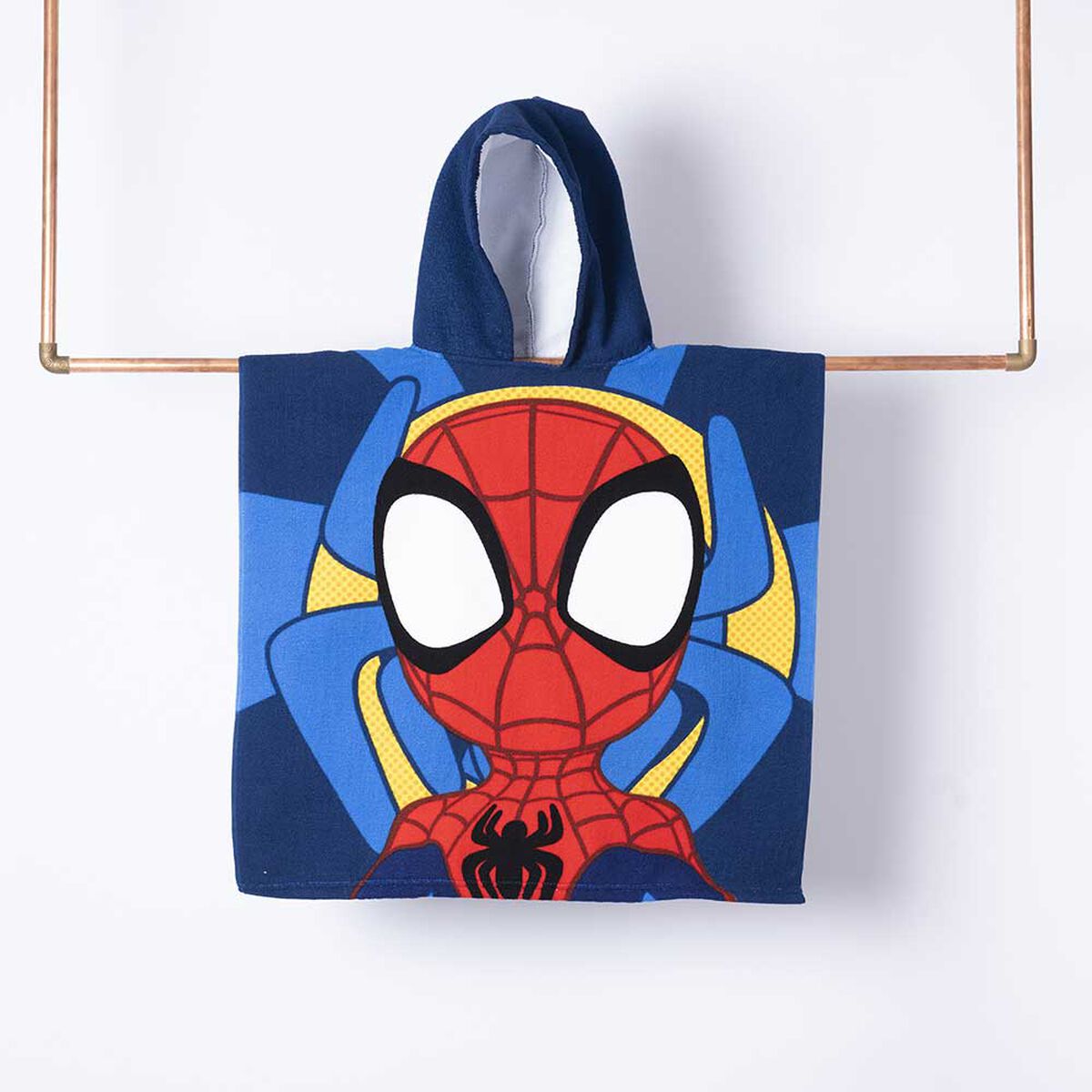 Toalla con Capucha Infantil Spiderman Webs 60 x 120 cm