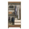 Clóset Casanova Fit 4 Puertas 2 Cajones Jequitiba Blanco