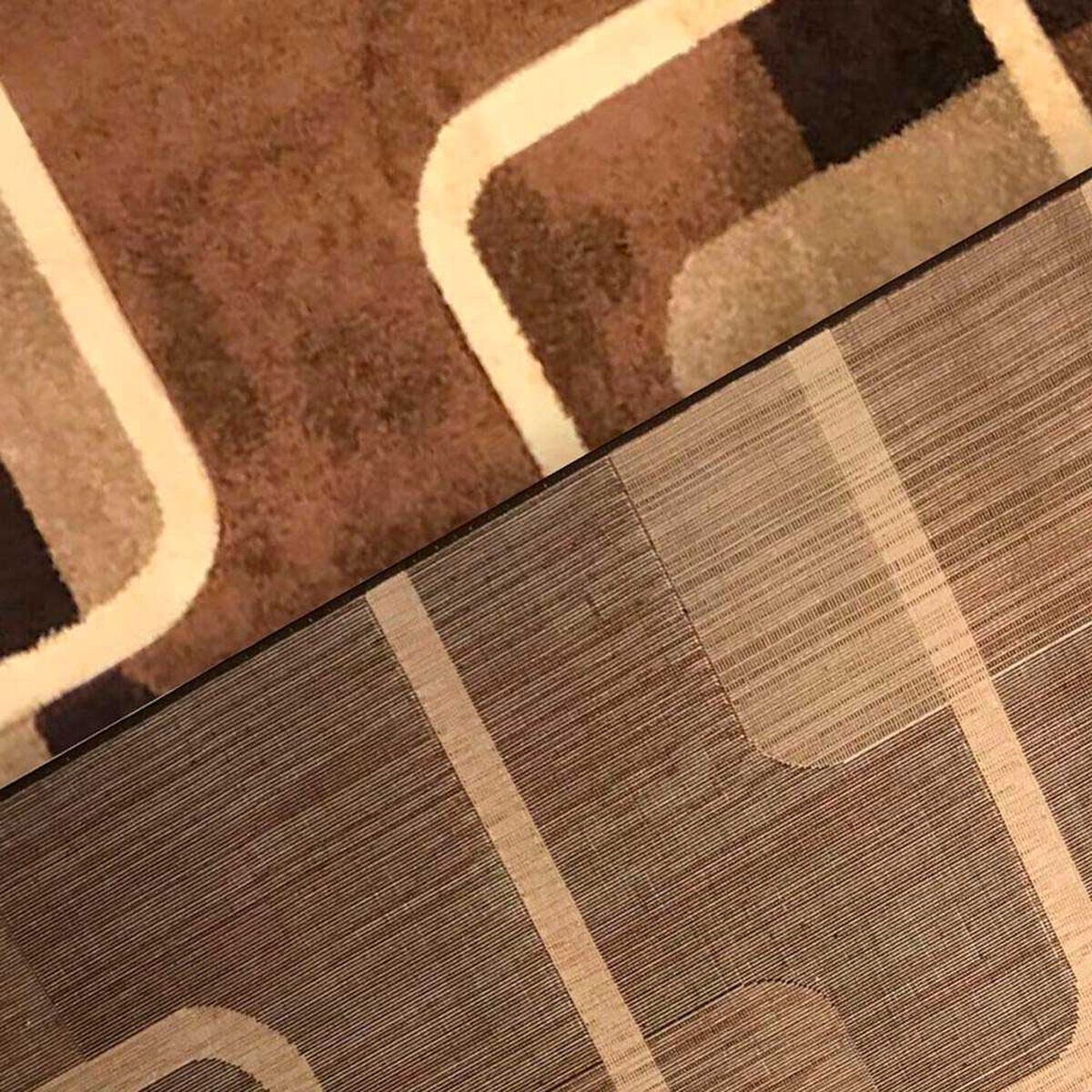 Alfombra Idetex Carved Caf&eacute; 150 x 200 cm