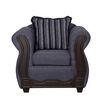 Juego de Living Black Factory Sofia 7 Cuerpos Marengo