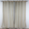 Set Cortina Doral Luciana 6 Piezas 140x220 cm Beige