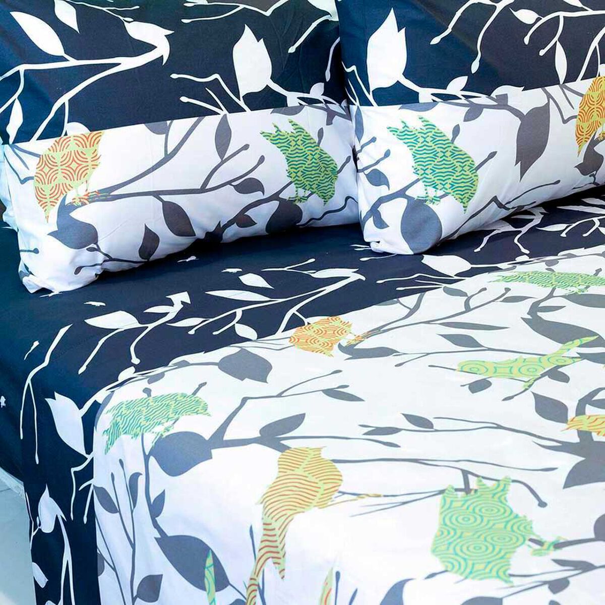 Juego de S&aacute;banas Doral 200 Hilos King Doral Blue Dise&ntilde;o 6