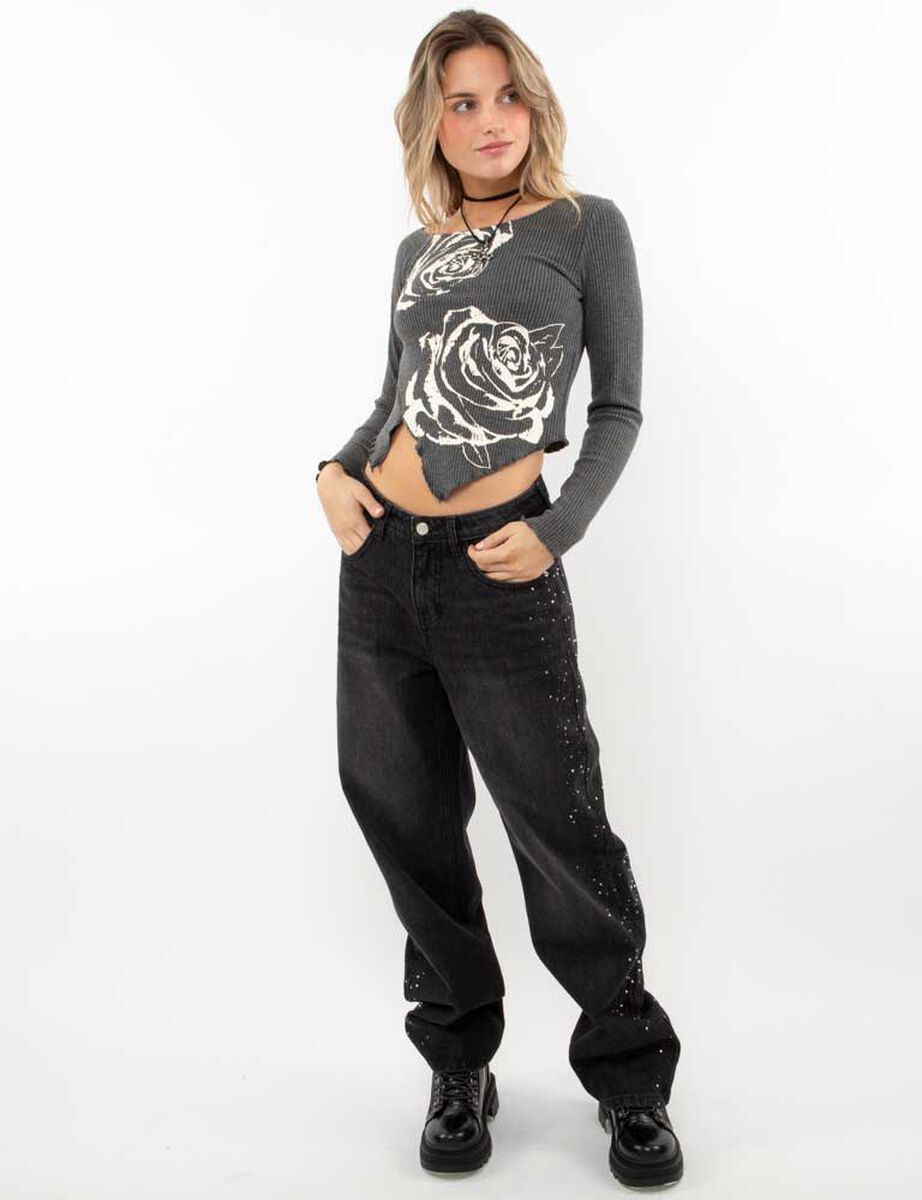 Sweater Crop Mujer Icono