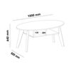 Mesa de Centro Exit Diva Beige Cedro