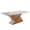 Juego de Comedor Di Poretti Glamour 8 Sillas Gris