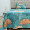 Quilt Doral Hotpress Estampado 1,5 Plazas Ginkgo