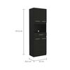 Mueble para Microondas TuHome Manchester 3 Puertas 1 Cajón Wengue