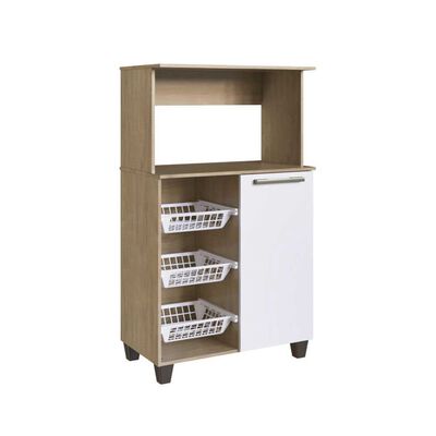Mueble para Microondas Amuv Habana Café Blanco