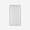 Cama Europea Rosen 1 Plaza Wave + Respaldo + Velador Tabor Grafito + Almohada Light Americana