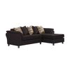 Sofá Seccional Derecho Living Factory Mustang 4 Cuerpos Moro