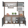 Kit Cocina Vekkahome Sevilha 5 Puertas Gris
