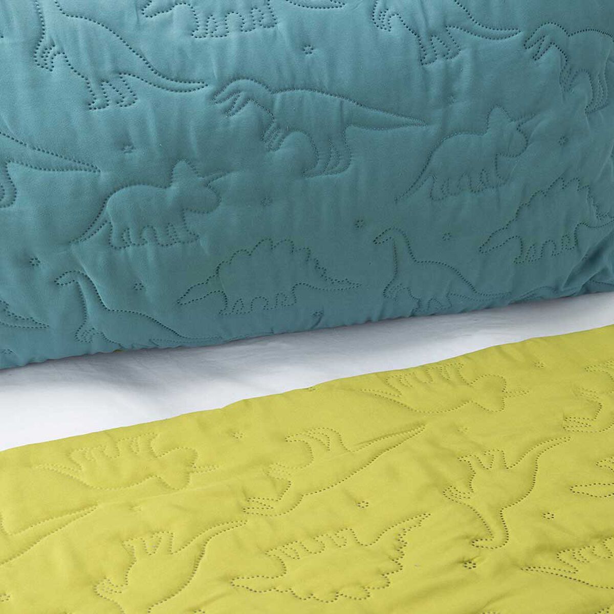 Cubrecama Bicolor Casanova Kids 1,5 Plazas Dinosaurio