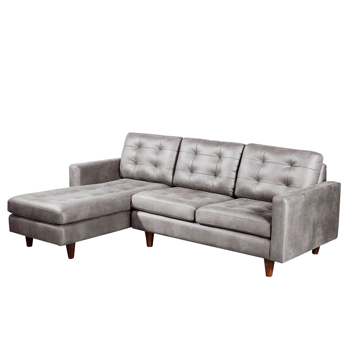 Sof&aacute; Cuero Latam Home N&aacute;poles Chaise Longue 2 Cuerpos Izquierdo