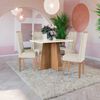 Comedor Yardas Roma 4 Sillas Off White