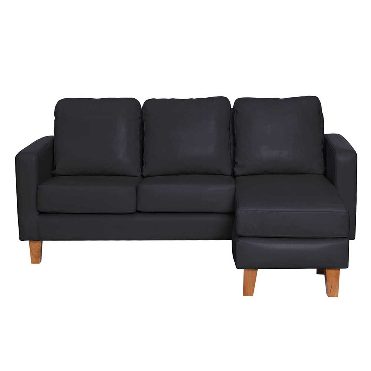 Sofá Seccional Intercambiable Latam Home Venecia 3 Cuerpos Negro