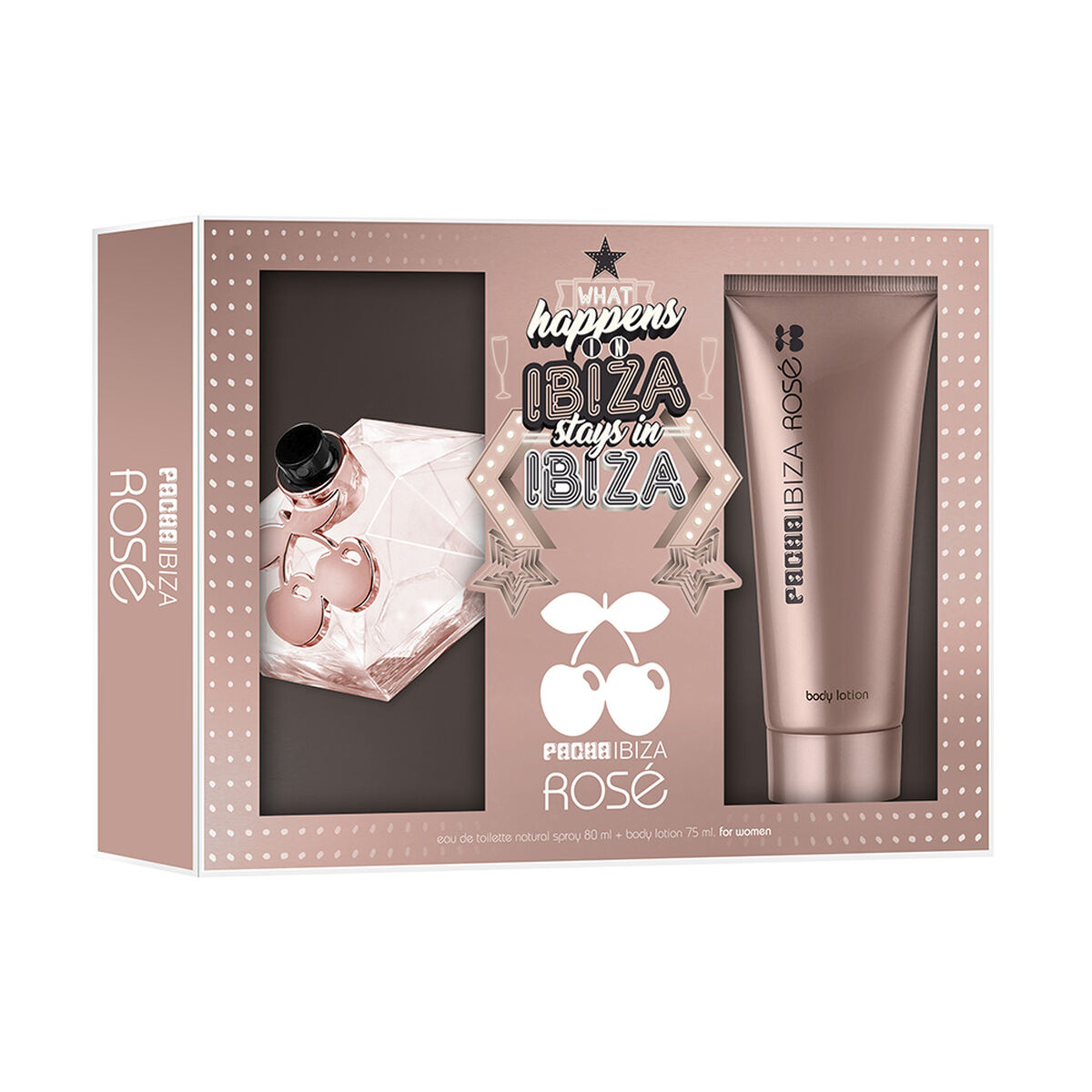 Set Pacha Ibiza Queen Rosé EDT 80 ml + Body Lotion 75 ml