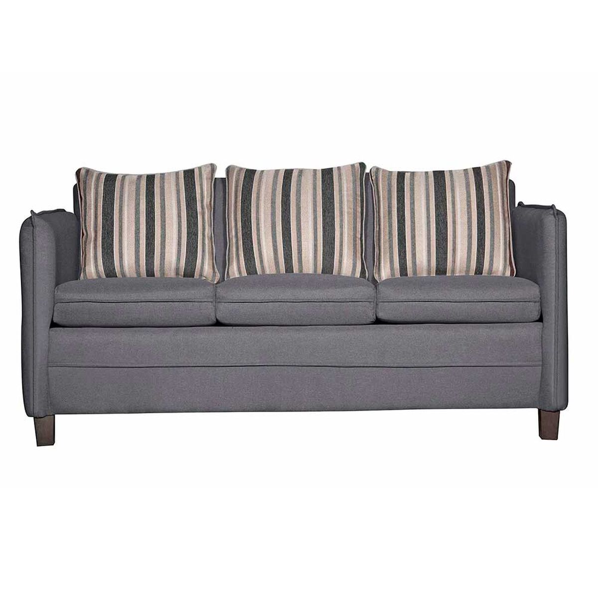 Juego de Living Ruzam Mobel Barcelona Sof&aacute; 3 Cuerpos + Dos Sillones 1 Cuerpo Lino Gris
