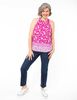 Blusa Estampada Sin Mangas Cuello Redondo Mujer Portman Club