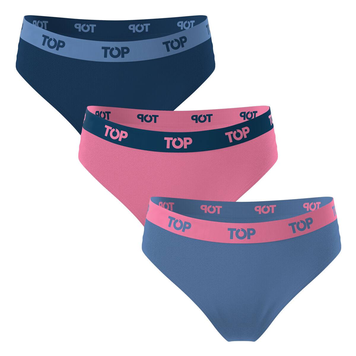 Pack 3 Unidades Calz&oacute;n Bikini de Algod&oacute;n Ni&ntilde;a Top