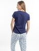 Polera de Pijama Manga Corta Jersey Mujer Icono