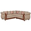 Sofá Seccional Ruzam Mobel Isidora 5 Cuerpos Lino Beige