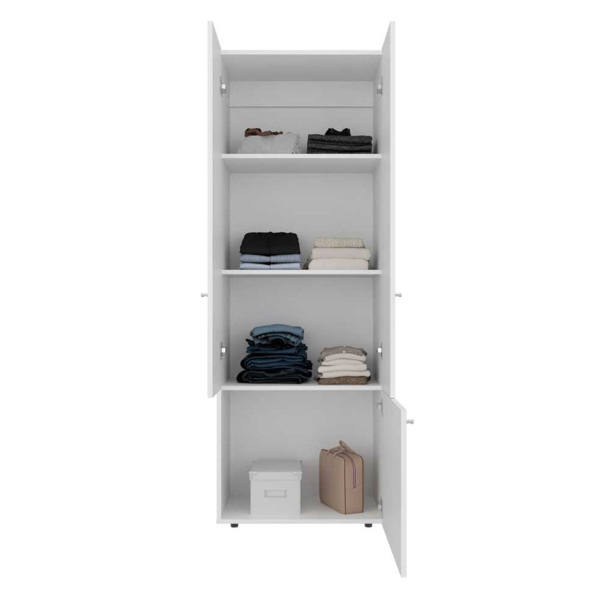 Combo Closet Tuhome 7 Puertas + M&oacute;dulo Superior Dreams Blanco