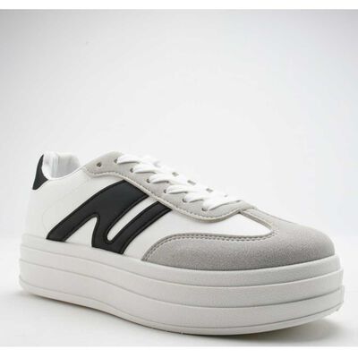 Zapatilla Urbana Mujer Soviet Blanco, Verde, Cafe, Print 1