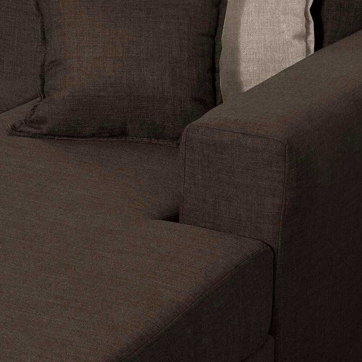 Sof&aacute; Seccional Black Factory Don Juan 4 Cuerpos Caf&eacute;