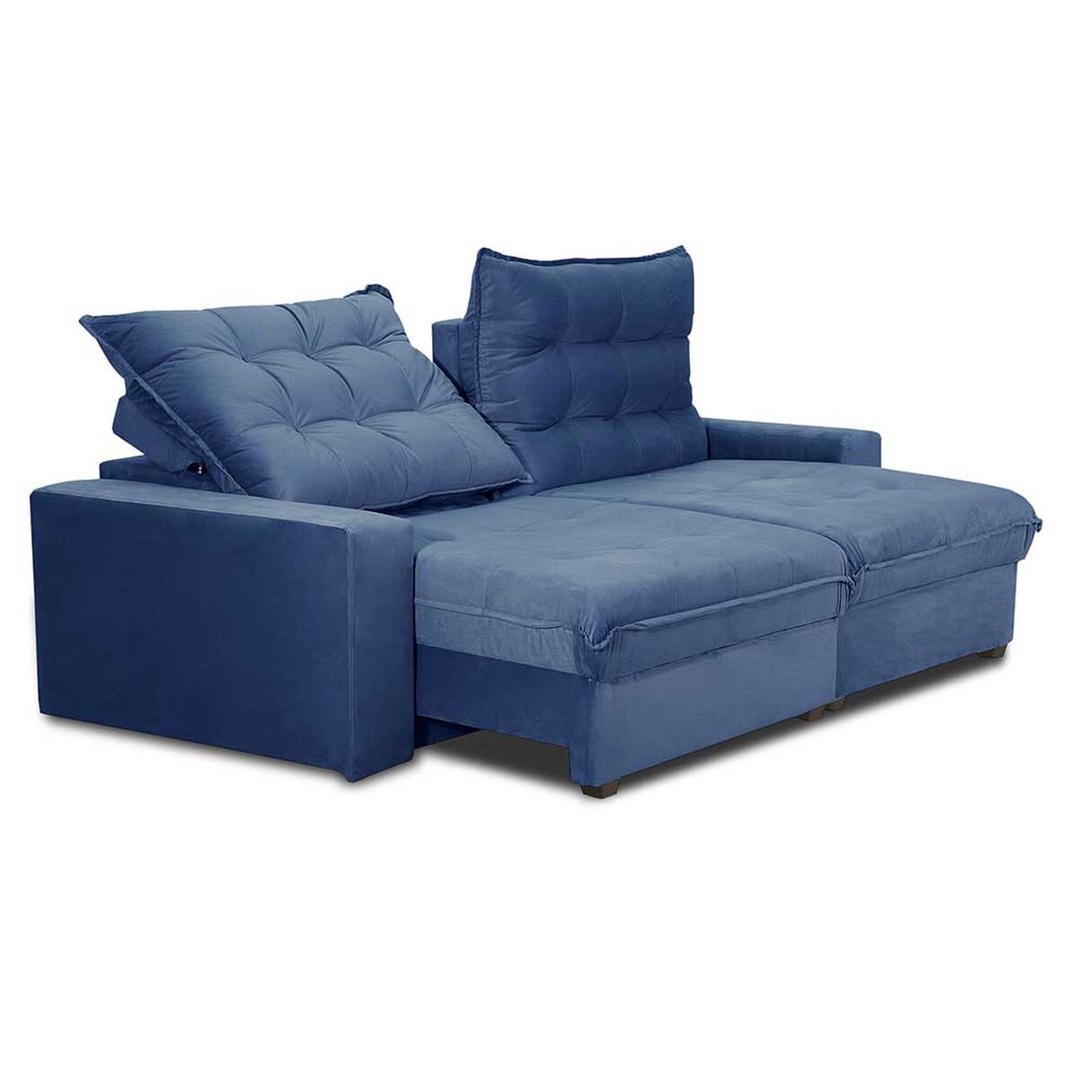 Sofá Reclinable Innovamuebles Magestic 2 Cuerpos Azul