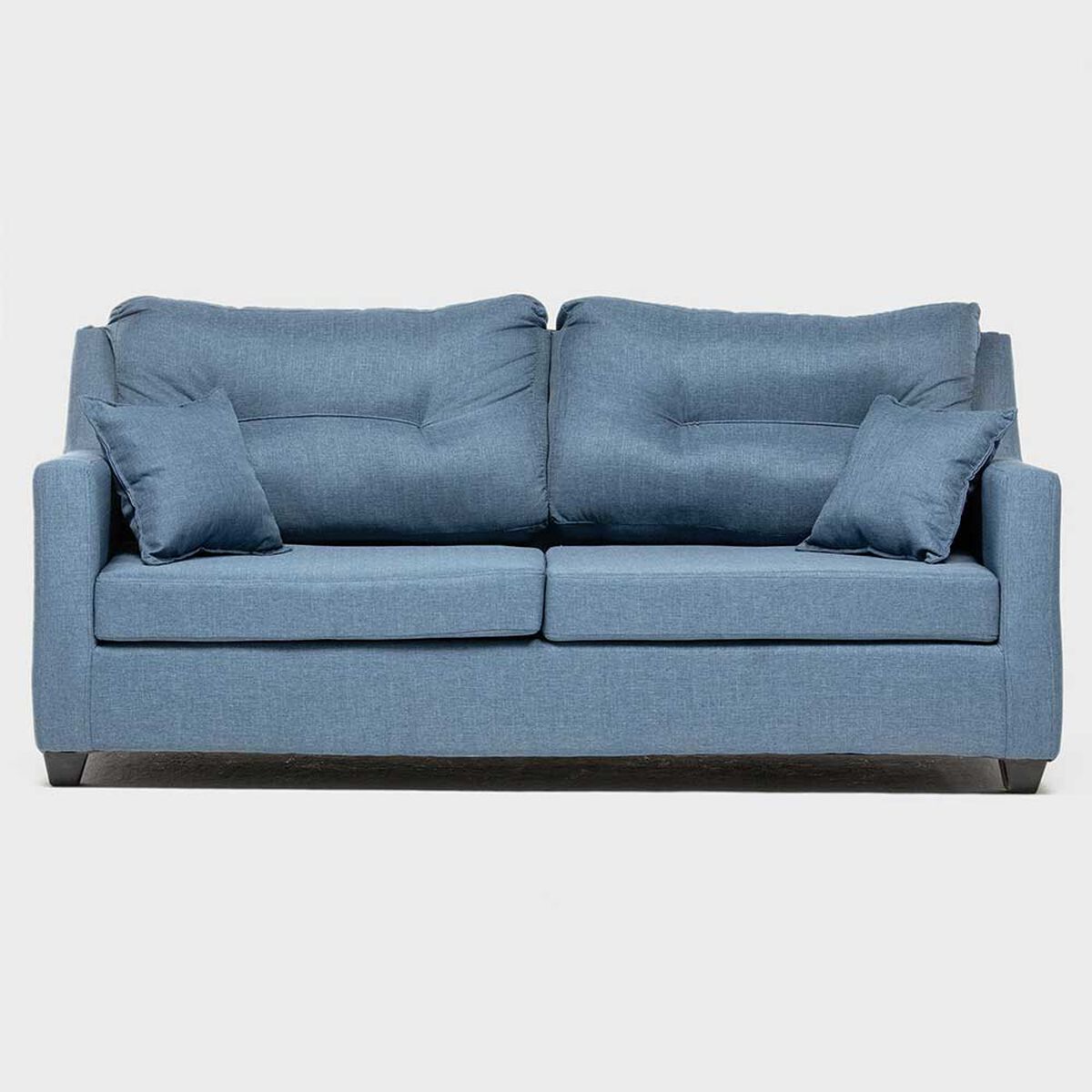 Juego de Living Almore Noruega Sof&aacute; 3 Cuerpos + Dos Sillones 1 Cuerpo Azul