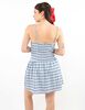 Vestido Tartán Corto Sin Mangas Mujer Icono
