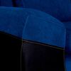 Seccional Izquierdo Elegant Houston Cheise Tela/PU 5 Cuerpos Azul