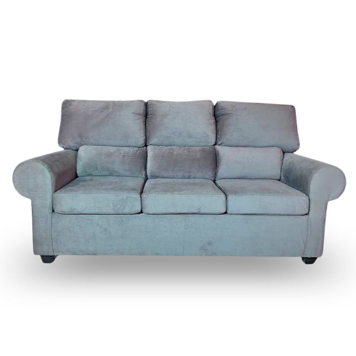 Sof&aacute; Muebles MPR Boston 3 Cuerpos + 2 Pouf Gris