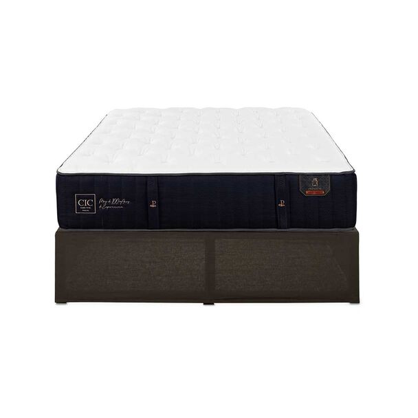 Cama Europea CIC Iron Smart 2 Plazas Premium + Faldón