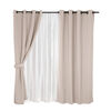 Cortinas de Pieza Mashini Valdivia 220 x 140 cm Arena