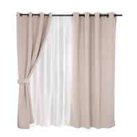 Cortinas de Pieza Mashini Valdivia 220 x 140 cm Arena