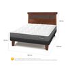 Cama Europea CIC 2 Plazas Anatomic + Respaldo New Dublin Caramelo