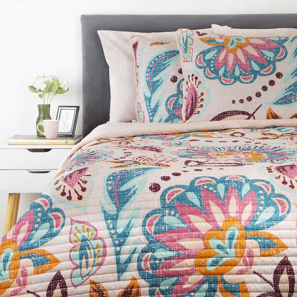 Set Quilt + Juego de Sábanas Dreams 1.5 Plazas