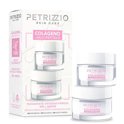 Imagen 1 del producto Set Crema Día y Noche Lift & Fit Colágeno + Multipéptidos Petrizzio