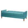 Futón Latam Home Genova Velvet 3 Cuerpos Turquesa