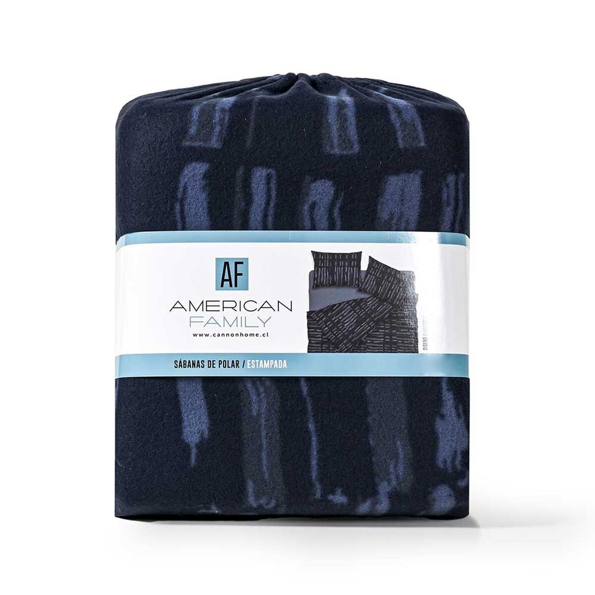 Juego de S&aacute;banas Polar Estampado American Family King Bluestone