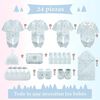 Pack Ajuar Bebé Ropa Algodón 24 Piezas Celeste Lubabycas