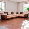 Sofá Seccional Modular Elegant Detail Houston 7 Cuerpos Beige