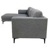 Sofá Seccional Amuv Carraro 3 Cuerpos Gris