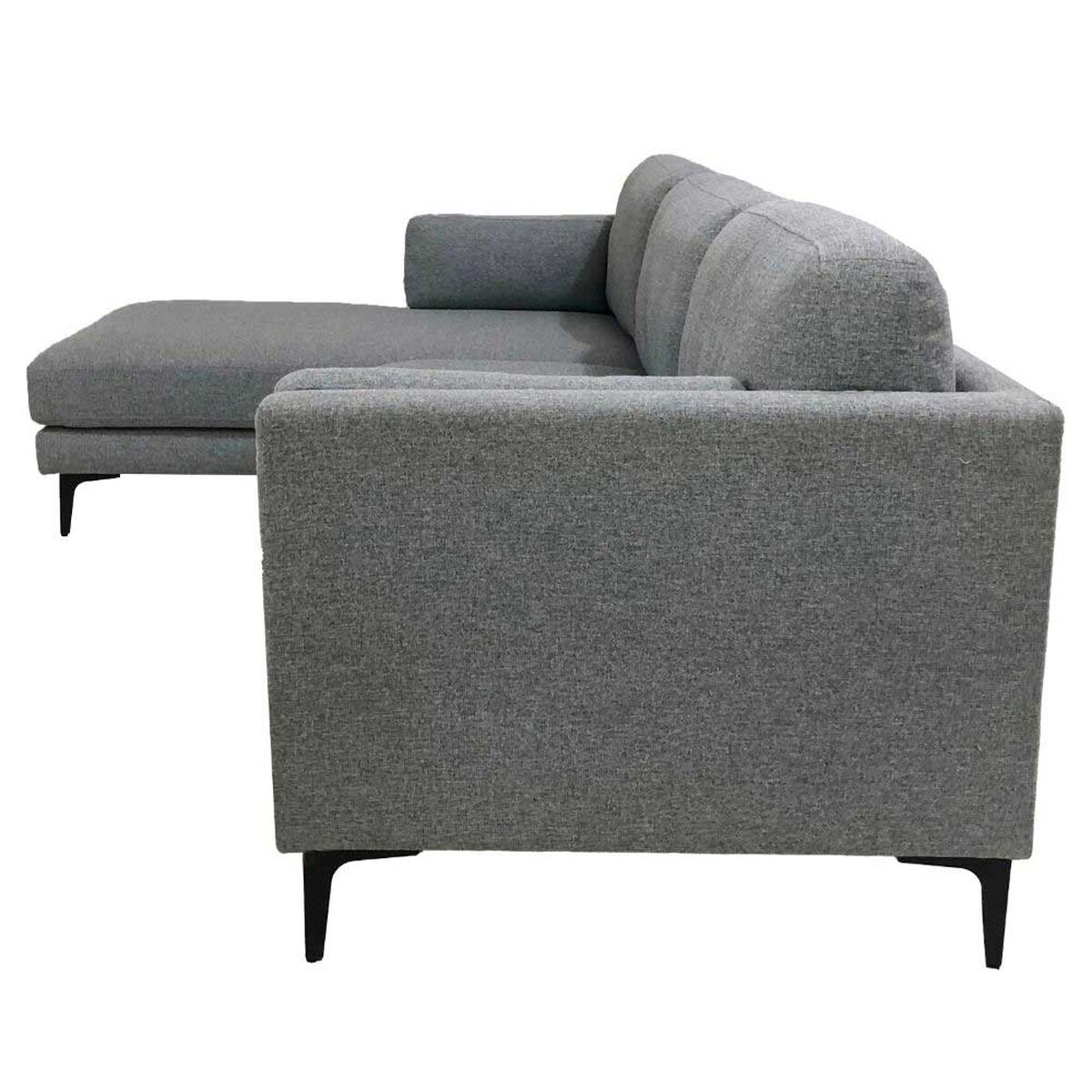 Sofá Seccional Amuv Carraro 3 Cuerpos Gris