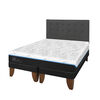 Cama Europea CIC Green Infinity King + 1 Respaldo Eufrates