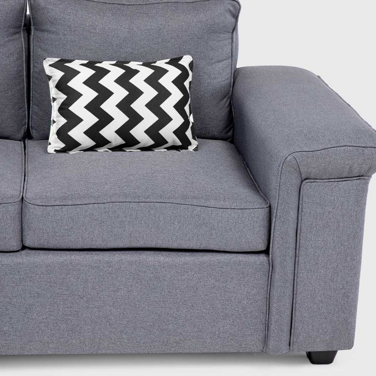 Sof&aacute; Seccional Mons Sicilia 5 Cuerpos Gris