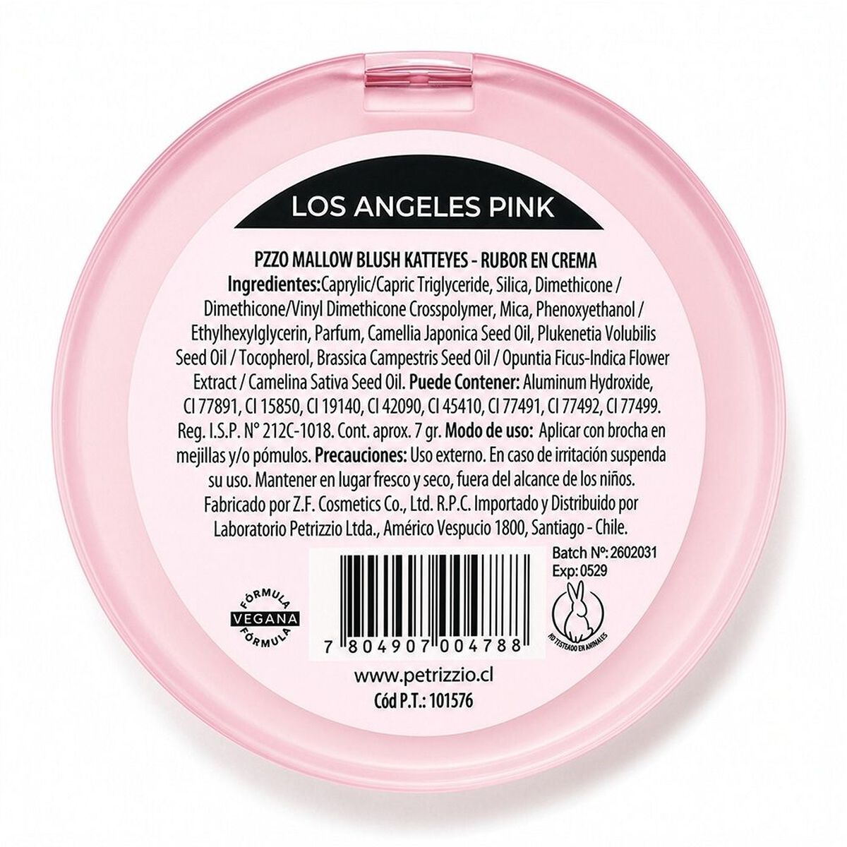 Rubor Mallow Blush Katteyes Los Angeles Pink Petrizzio
